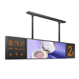 60 inch Traffic Stretched LCD screen subway direction wayfinding floor guide advertising display led logo sign board